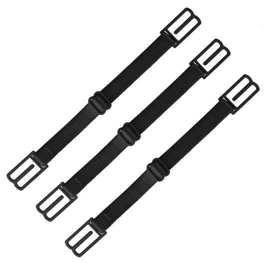 Lusofie 3Pcs Women's Bra Strap Clips Holder Stop Slipping Adjustable Bra Clips for Back Non-Slip Elastic Bra Strap Clips (Black)