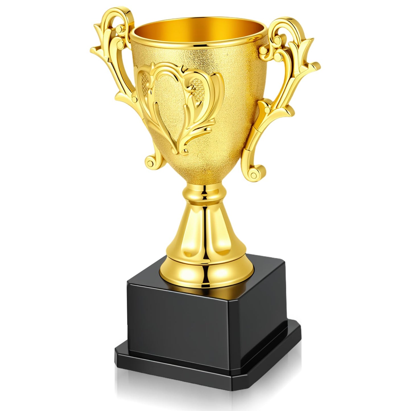 Fiyooau Gold Plastic Trophy, 7.28 Inch Trophy Cup Winning Prize for Sports Tournaments Football Competitions Party