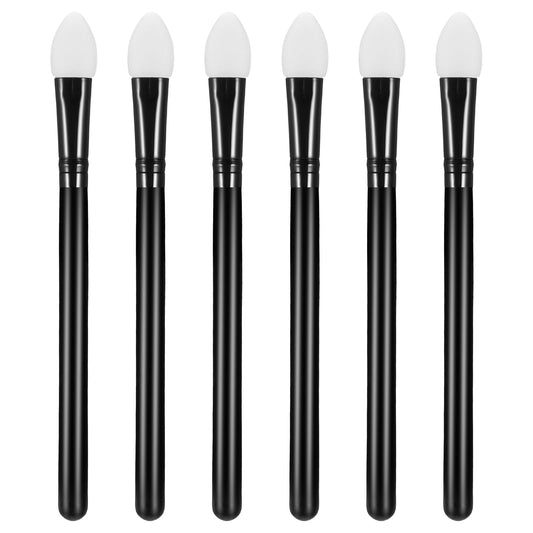 6 Pcs Eye Shadow Brush Silicone Makeup Applicator Silicone Makeup Brush Eyeshadow Applicators Silicone Face Brush Eye Shadow Applicators Facial Brushes Esthetician
