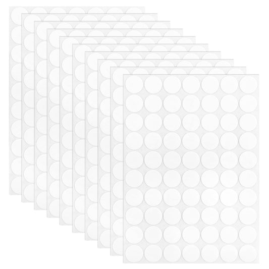 Yolev 700pcs Double-Sided Adhesive Tape Stickers Removable Round Putty Clear Sticky Tack No Trace Super Sticky Putty Waterproof Small Stickers Sided Sticky Sticky Dots Tacky Putty Clear Removable