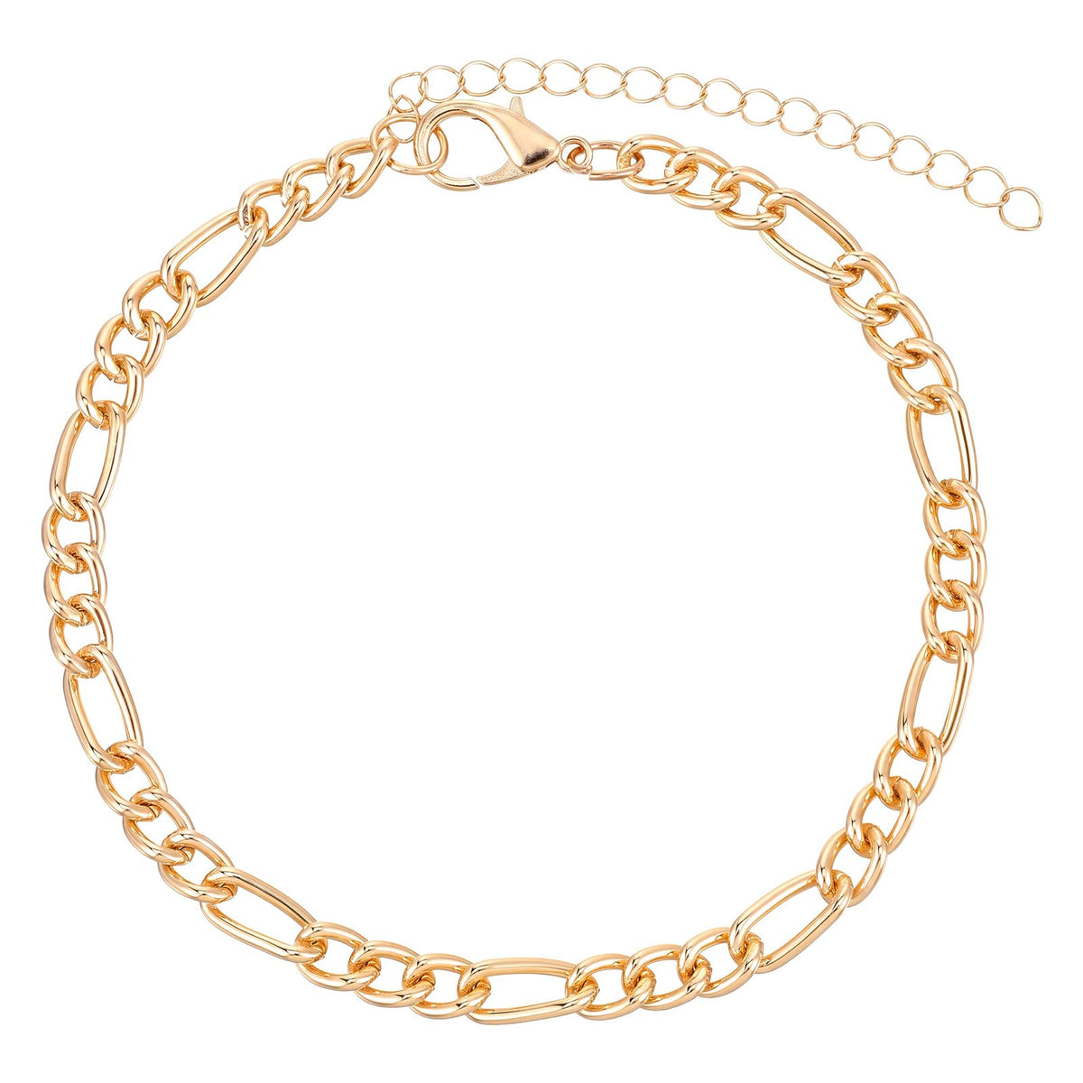 Yolev Cat Chain Collar, Adjustable Gold Dog Chain, Gold Cat Collar