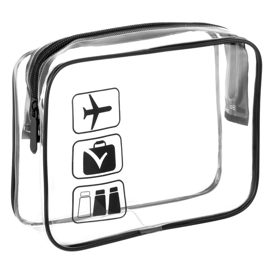 DIVINA VITAE Clear Travel Toiletries Bag Clear Travel Toiletries Bag proved Toiletry Bags with Zippers Travel Accessories Portable Waterproof Cosmetic Makeup Bags for Women and Men