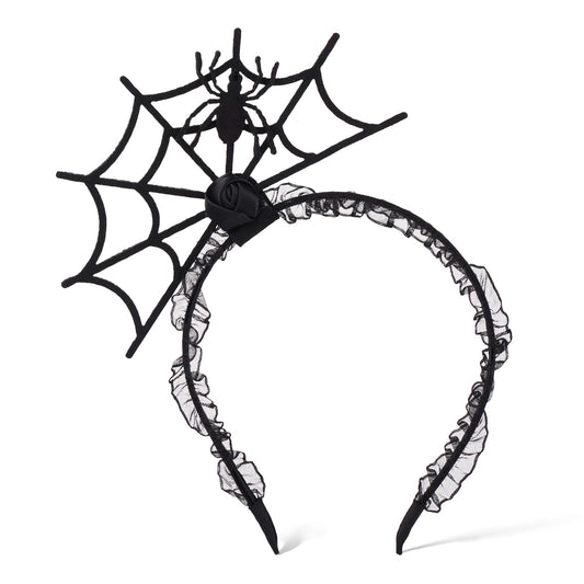 Halloween Spider Headband, Cosplay Spider Web Headband Spider Costume Women for Halloween Party Cosplay Masquerade Costumes
