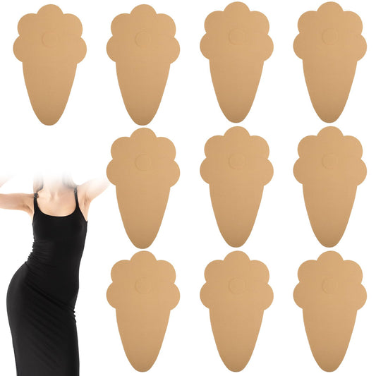 Boob Tape for Women – 5 Pairs Breast Lift Tape for Large Breasts A-E Cup, Invisible Nipple Tapes for Backless & Deep V-Neck Dresses, Boob Lift Tapes for Wedding & Party Essentials (Nude Beige)