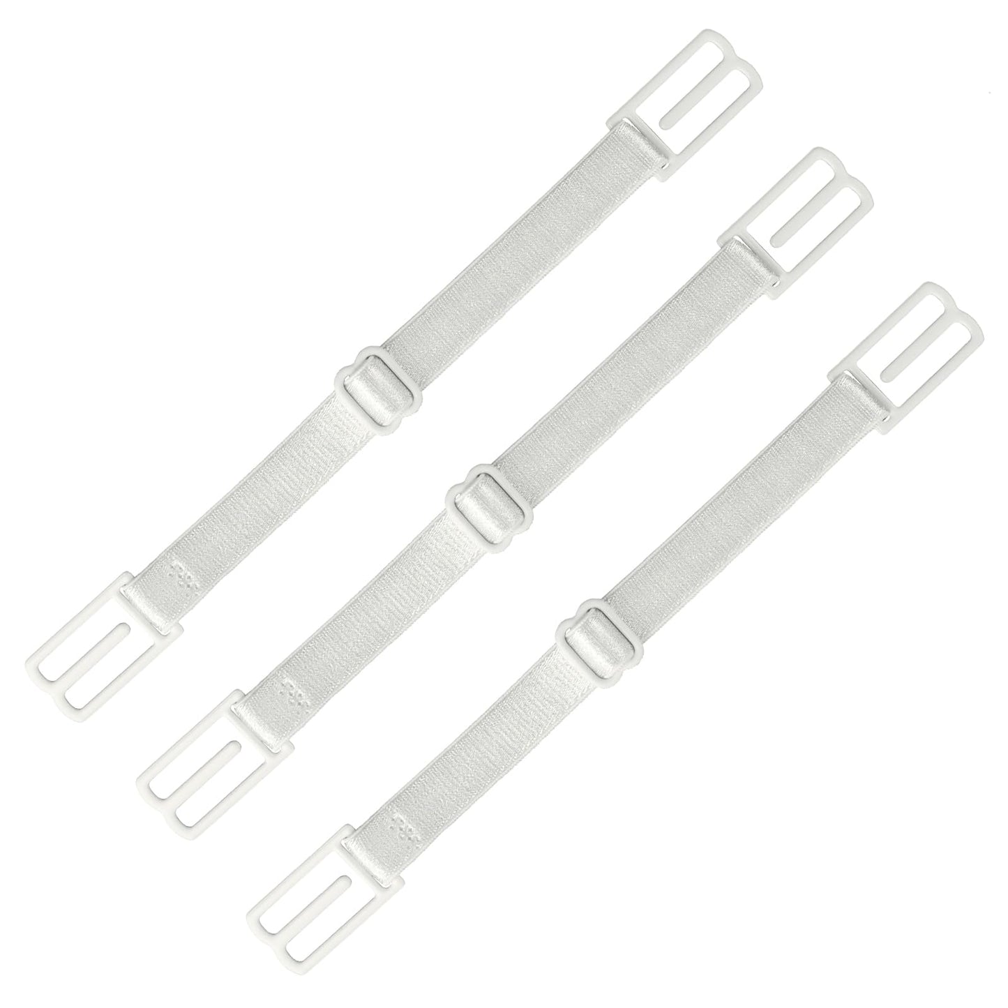 Lusofie 3Pcs Women's Bra Strap Clips Holder Stop Slipping Adjustable Bra Clips for Back Non-Slip Elastic Bra Strap Clips (White)