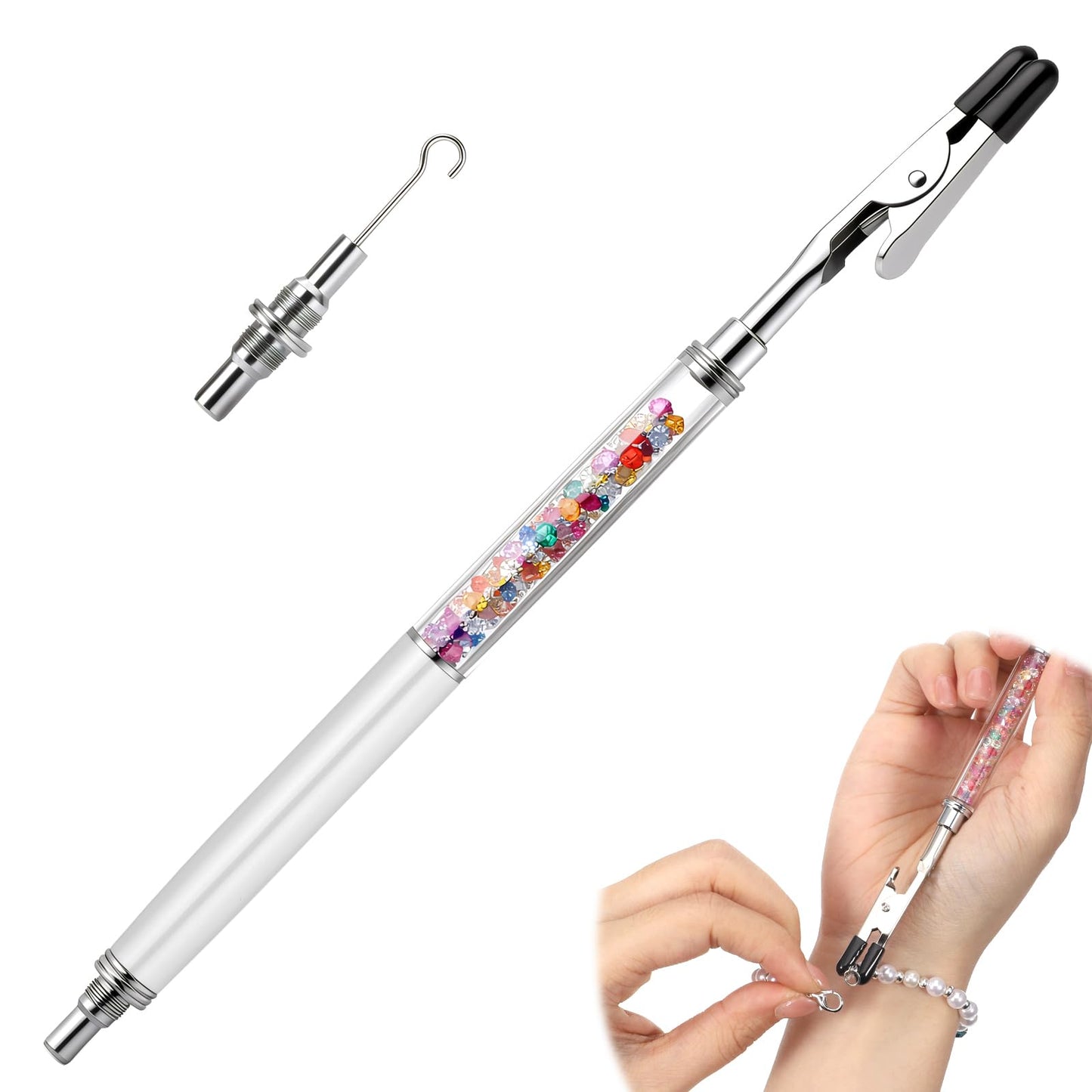 2 in1 Bracelet Helper Tool to Put on Yourself Portable Jewelry Clasp Helper
