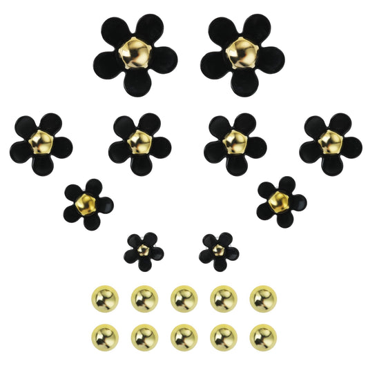 Lusofie 20PCS Pearl and Flower Charms for Women and Girls Designer Shoe charms Cute Flower Pins, Cool Trendy Shoe Decoration, Luxury Clog Accessories Wristband,