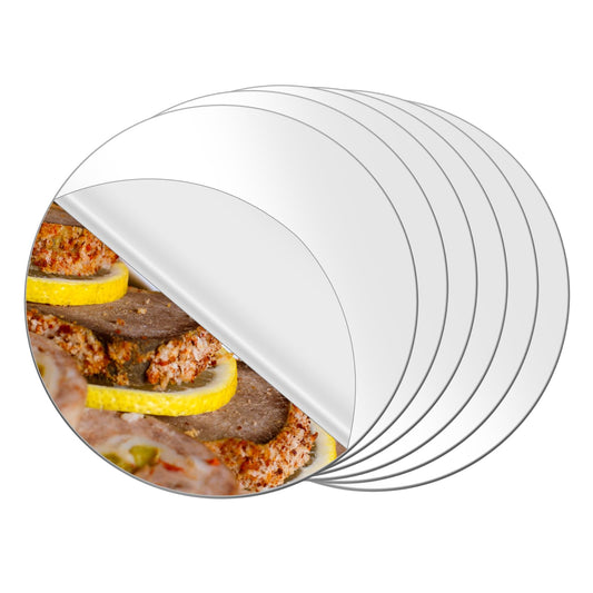Lusofie Acrylic Round Mirror 6 Pcs Self-Adhesive Mirror Stickers Frameless Circle Mirrors For Wall Decor Mirror Tiles Mirror Centerpieces For Tables Wedding Bedroom Craft Home Decor (5.9 Inch)