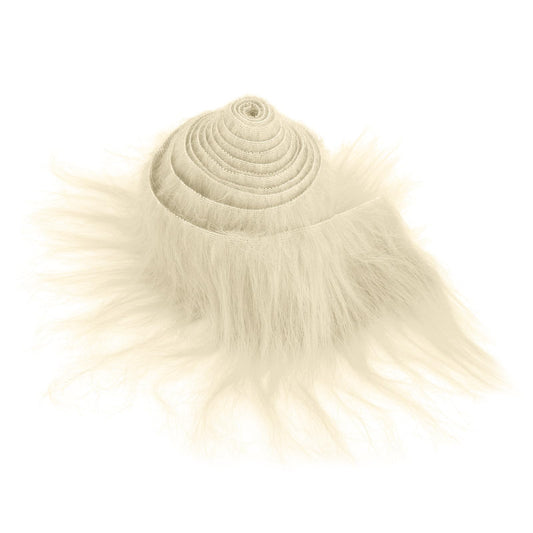 Lusofie Shaggy Plush Faux Fur Fabric Precut Strips 2x71inch White Fur Fluffy Fuzzy Craft Fur for Gnomes Beard Santa Claus Hair Dwarf Cosplay Costume DIY Craft Decoration (White)