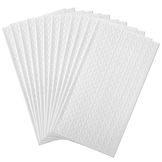 Lusofie 2400PCS Double Sided Sticky Dots Round Adhesive Dots 6mm Balloon Glue Dots White 3D Pop Foam Tapes Scrapbooking Supplies 2-Side Foam Strips For Party Decorations DIY Art Home Decoration