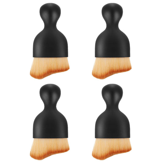 Telooco 4Pcs Car Interior Dust Sweeping Soft Brush Car Cleaning Brush Automotive Interior Dusting Brush for Air Vent Dashboard Seats Cleaning