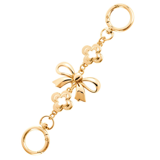 Purse Extender Chain Bag Chains for Handbags Bow Pattern Metal Purse Strap Extender 6.38inch Gold Purse Chain for Handbags Purse Making Supplies Accessories