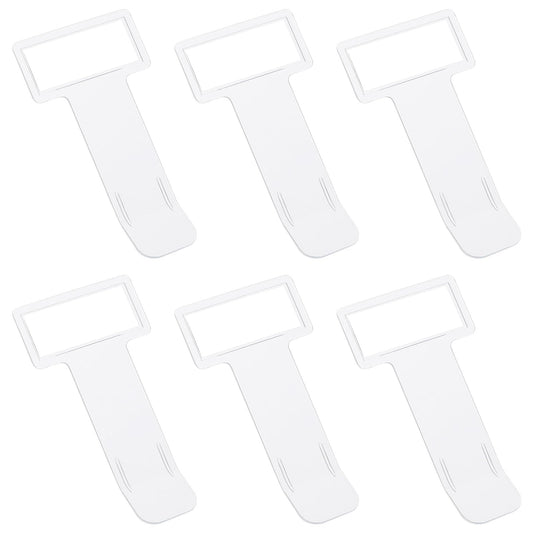 DIVINA VITAE 6 Pcs Car Windshield Parking Ticket Holder Transparent Car Parking Ticket Holder Clip With Adhesive Tape Plastic Auto Accessories Clip for Car Windscreen Window