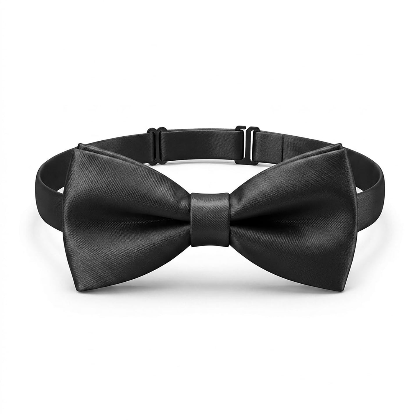 Telooco Black Bow Ties for Boys Pre-tied Kids Bow Tie Adjustable Solid Color Toddler Bowtie for Boys Girls School Wedding Party