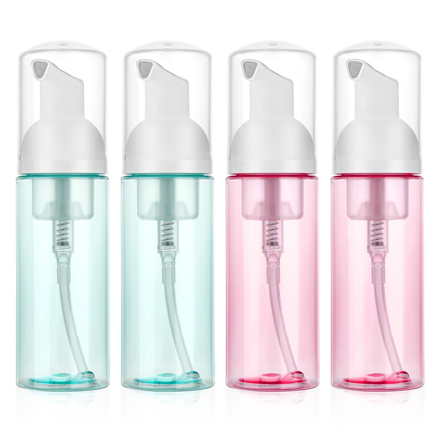 Lusofie 4 Pack Foam Pump Bottle 60 Ml/2 Oz Travel Size Foam Pump Bottle Mini Foam Pump Bottle Refillable Pump Bottle Dispenser For Hand Soap Foaming Lash Shampoo