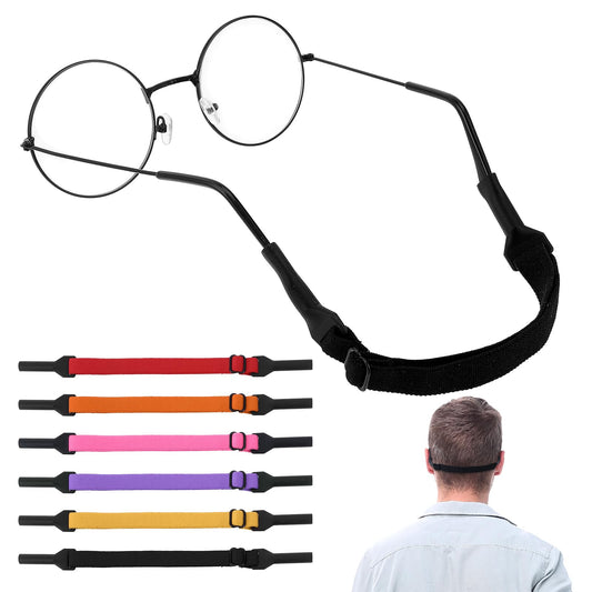 Lusofie 6 Pcs Sunglasses Strap Glasses Straps Adjustable Glasses String Spectacles Cord Glasses Chain Sports Band for Glasses Neck Strap Eyewear Retainer for Men Women