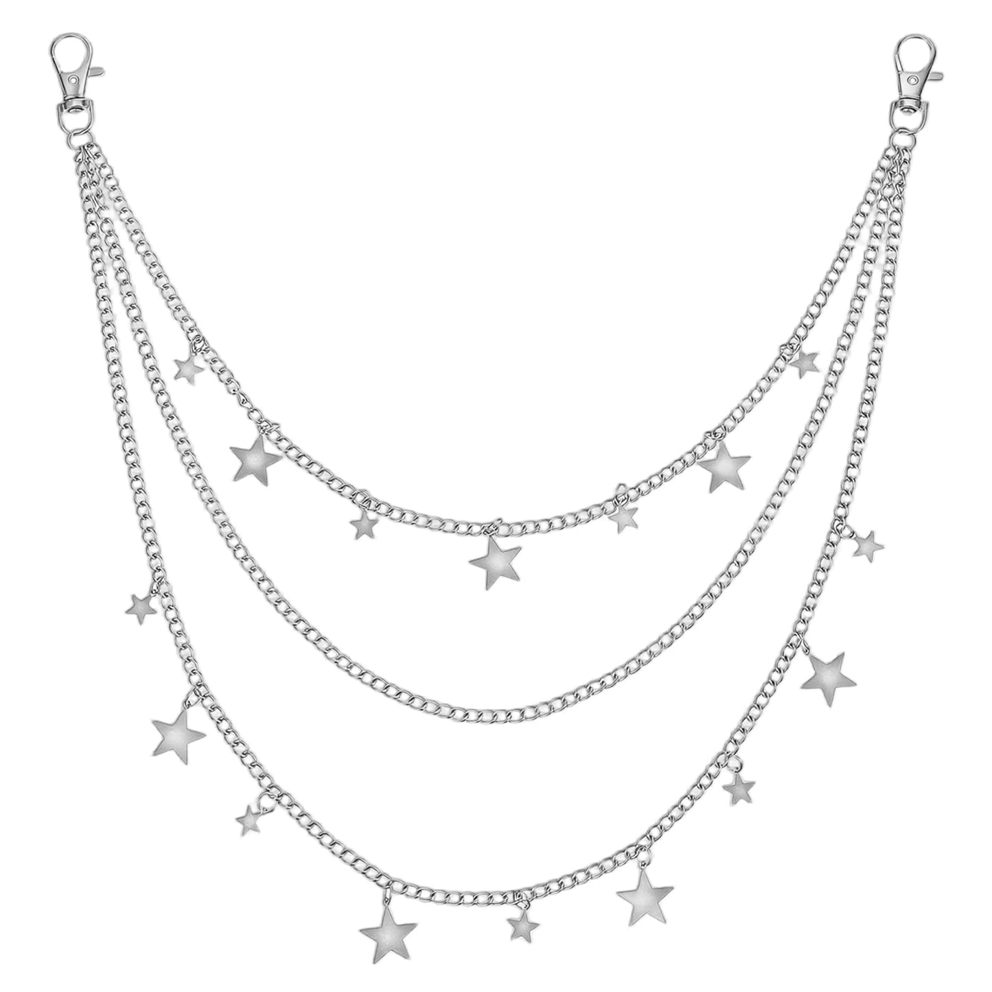 Star Chain for Jeans, Pocket Chain Goth Punk Chains Belt