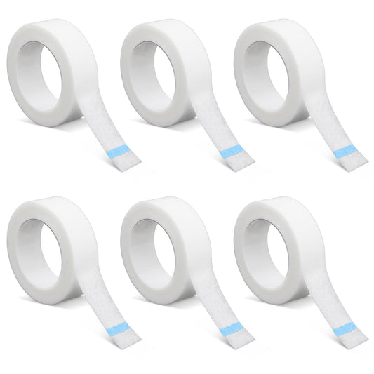 8 Rolls Lash Tape 0.5 Inch X 10 Yard Eyelash Tape Lash Tape for Eyelash Extension Eyelash Tape Medical Tape Sensitive Skin For Lashes, Makeup, Wound Care