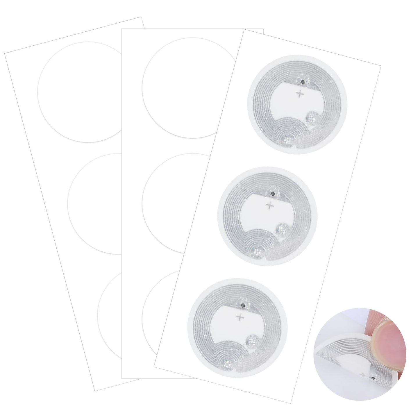 60PCS NFC Tags Stickers Blank NFC Tags Adhesive Tags(2.5cm/0.98inch)
