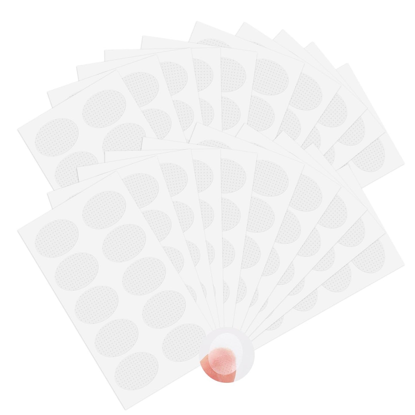 Lusofie EARRING Ear Lobe Support Patches, 400Pcs Clear PE Stickers for Split Earlobes, Heavy Large Earring Support Patches Stabilizers for Long Time Wearing