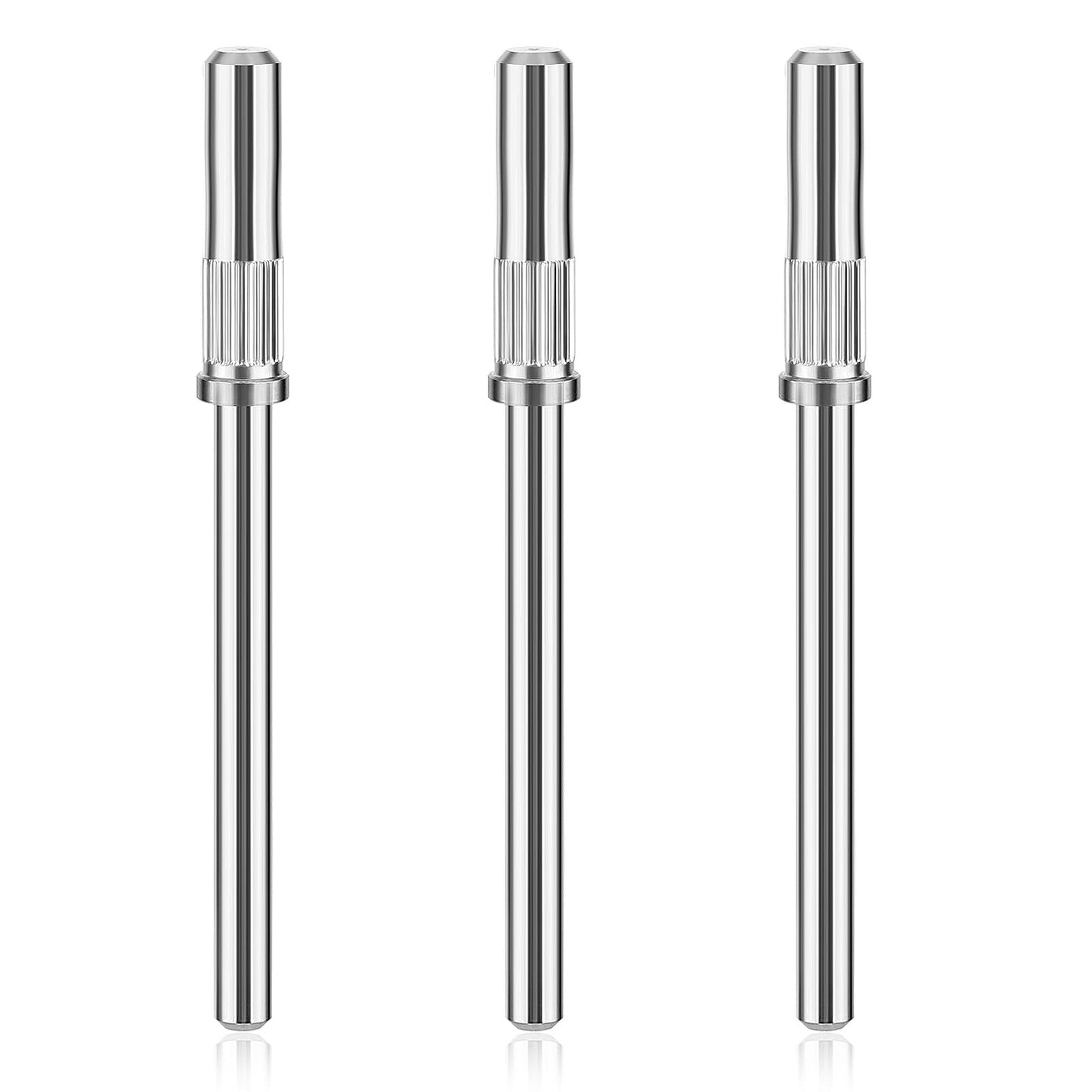 Lusofie 3Pcs Nail Drill Bit 3/32 Inches Shank Mandrel Drill Bit Sanding Bands for Nail Drill Sanding Bits for Nail Drill for Nails Mandrel Bit for Manicure Electric Nail File