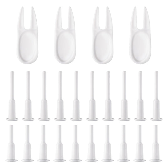 Josojoou 24PCS Exercise Ball Plug, Replacement Kit, Yoga Ball Air Plug Pin, Adapter Kit for Fitness Balls Inflatable Bed Swimming Pool