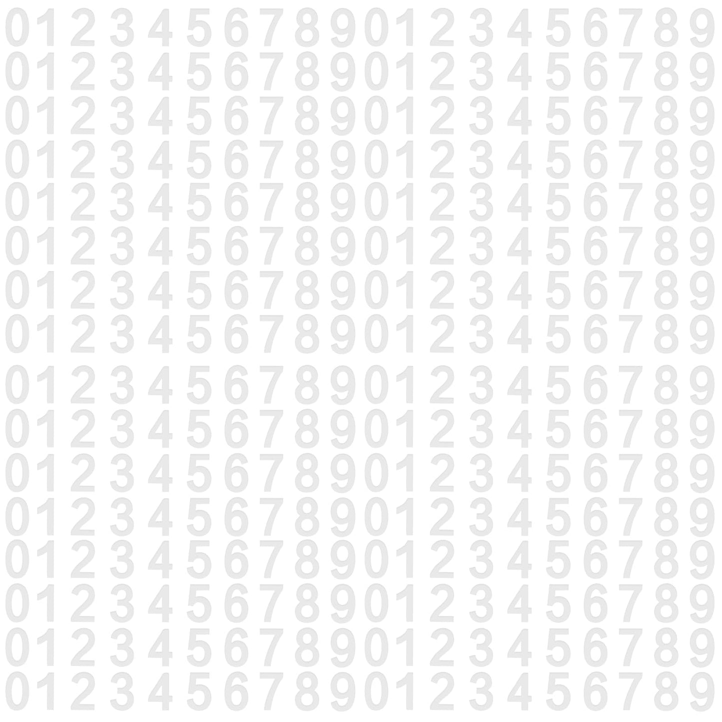 80 Pcs White Mailbox Numbers Stickers 1.5 Inch Reflective Vinyl Number Stickers 1-10 Waterproof White Address House Numbers for Outside Number Decals Adhesive Stick On Numbers for Mailbox Home Signs