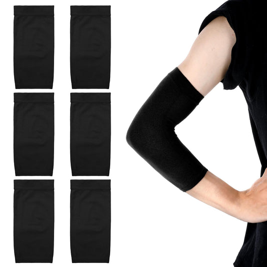 DIVINA VITAE 3Pairs Forearm Tattoo Cover Up Sleeves Tattoo Arm Sleeve Forearm Compression Sleeve for Men Women(Black)