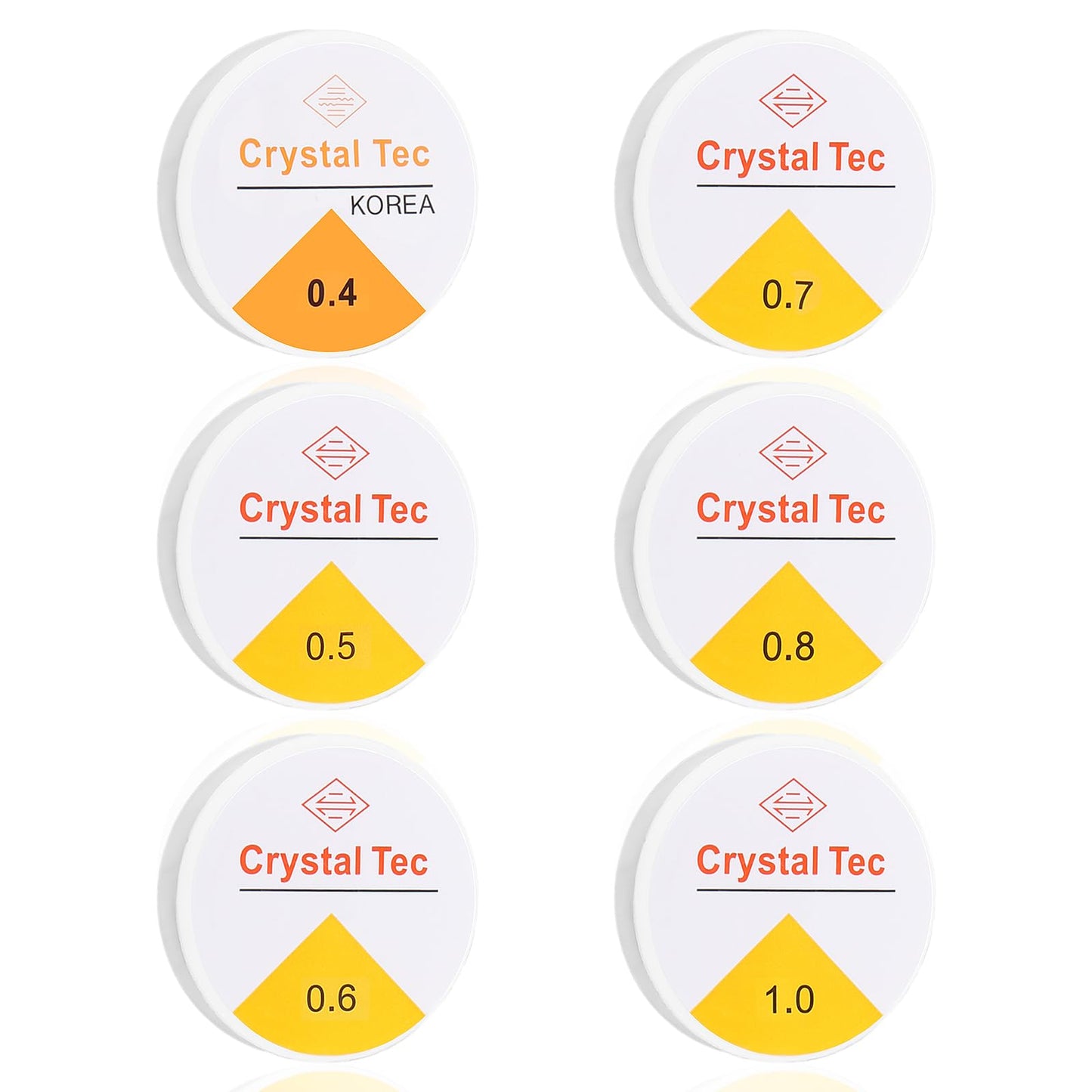 6 Sizes Bracelet Elastic String,Clear Elastic String Bead Cord for Bracelets,Bracelet Making String for DIY Jewelry Making, Necklace Bracelet Beading Thread