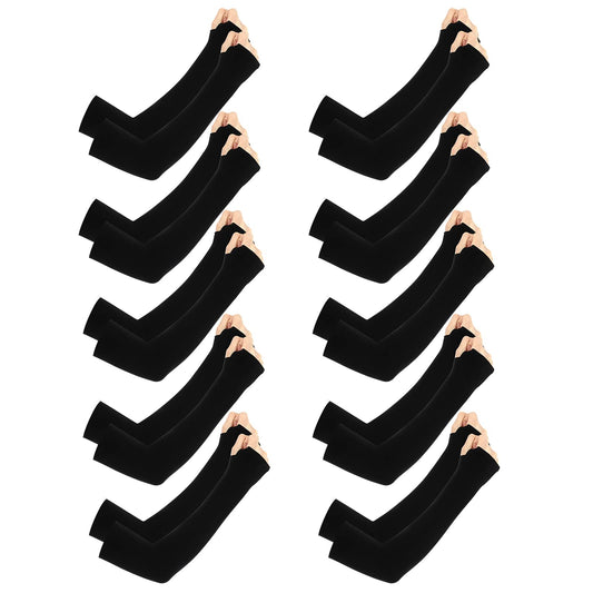 ASTER 10/6Pairs Arm Sleeves for Men UV Protection Sleeves Compression Sleeves for Women