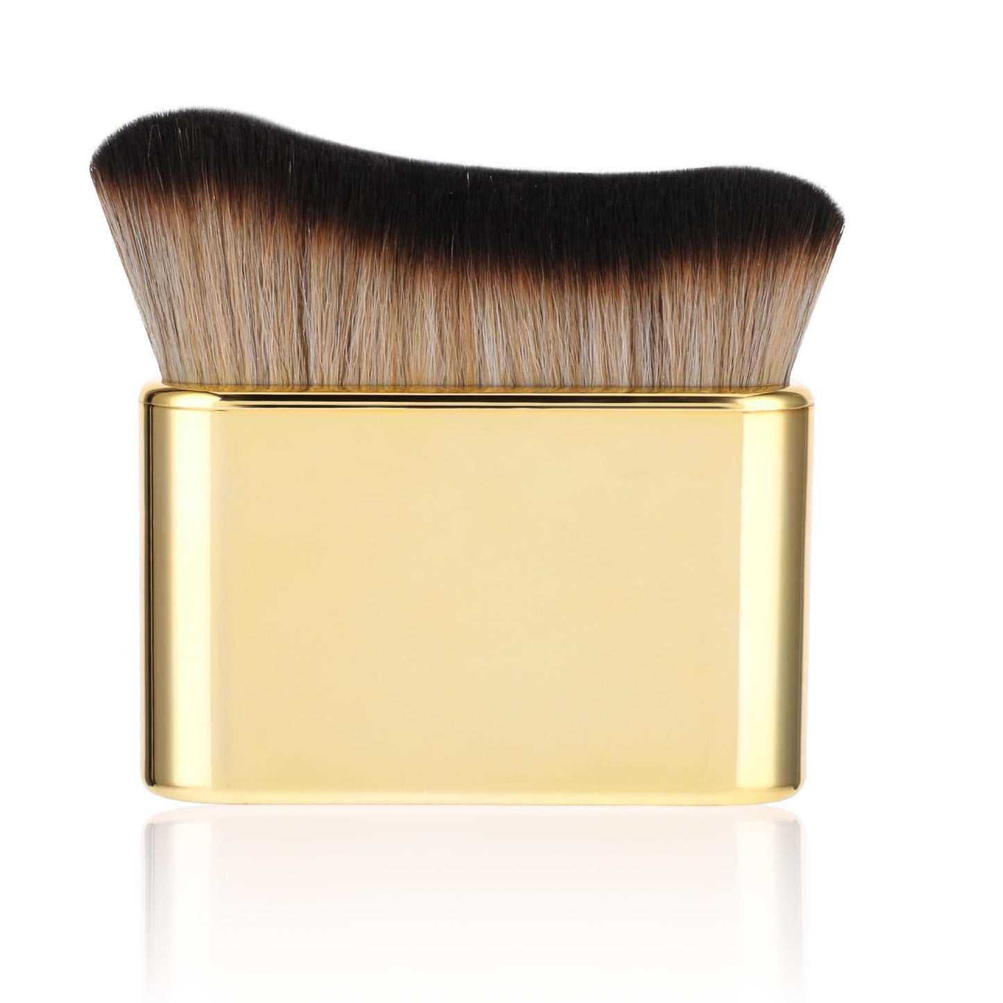 Tanning Brush Self Tan Body Bronzer Foundation Brush Face Tan Contour Kabuki Brush Portable Make Up Blending Brush for Body Leg Makeup Face Mousse Travel Back Tanner Applicator (Gold)