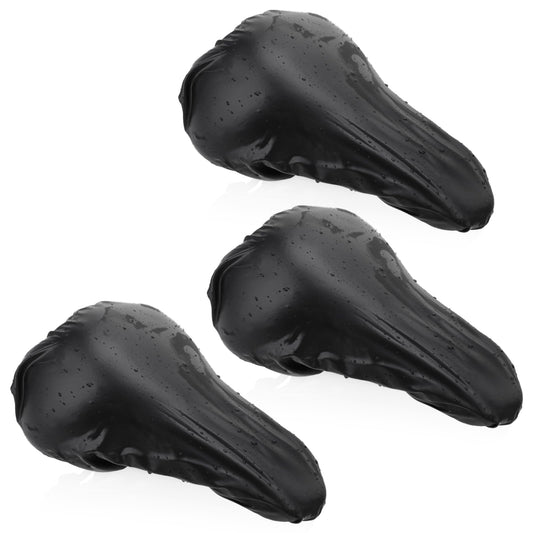 Lusofie 3 Pack Waterproof Bike Seat Rain Cover, Water and Dust Resistant Bike Saddle Cover with Elastic, Mountain Bike Seat Cover Bicycle Seat Cover Rain Dust