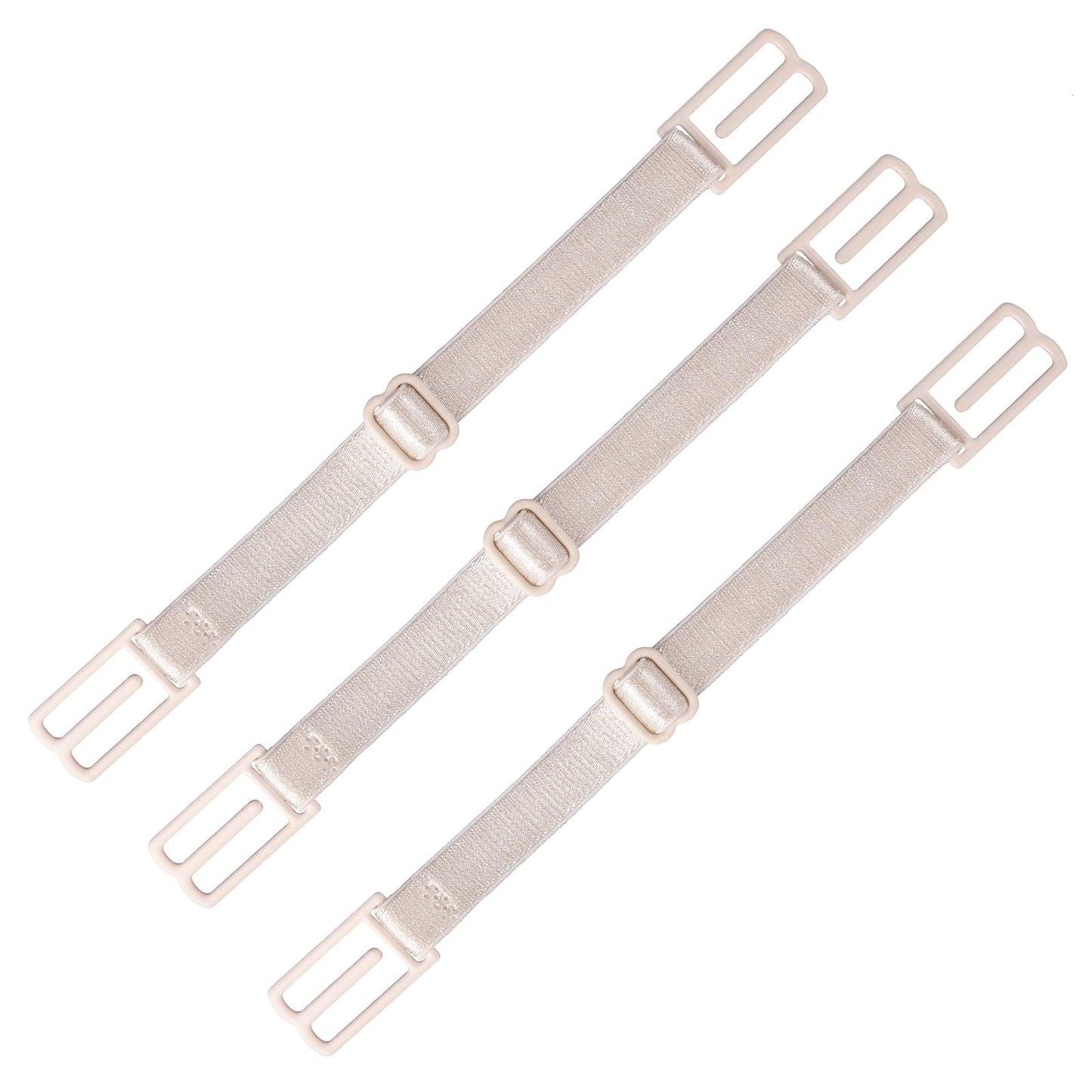 Lusofie 3Pcs Women's Bra Strap Clips Holder Stop Slipping Adjustable Bra Clips for Back Non-Slip Elastic Bra Strap Clips (Skin Color)