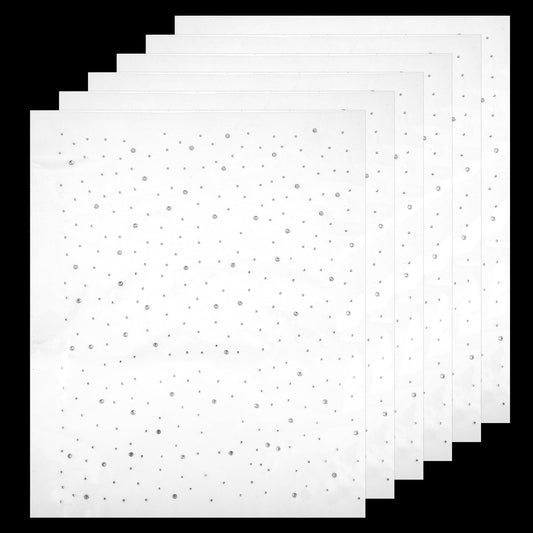 6 Sheet Iron on Rhinestone Sheets Glitter Hotfix Crystal Transfers Applique Flat Round Rhinestone Patches for DIY Craft Decor (2mm, 3.5mm)