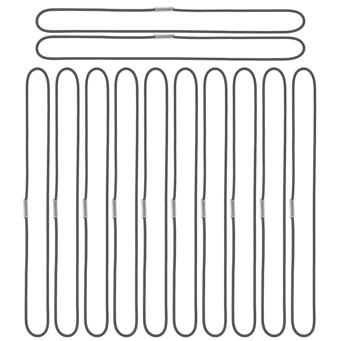 12 Pack Elastic Bands for Traveler's Notebook | Stretchy Closure Loops, Connector & Bookmark Set - Accessories for Standard Size TN Refills, Journals, Planners & Diaries