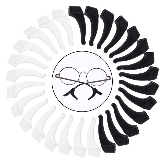 DIVINA VITAE 14Pairs Eyeglasses Ear Grip Ear Hooks Holder Eyeglasses Stoppers Anti-Slip Eyewear Retainers Silicone Temple Tips Retainer For Eyeglasses Reading Glasses Sunglasses