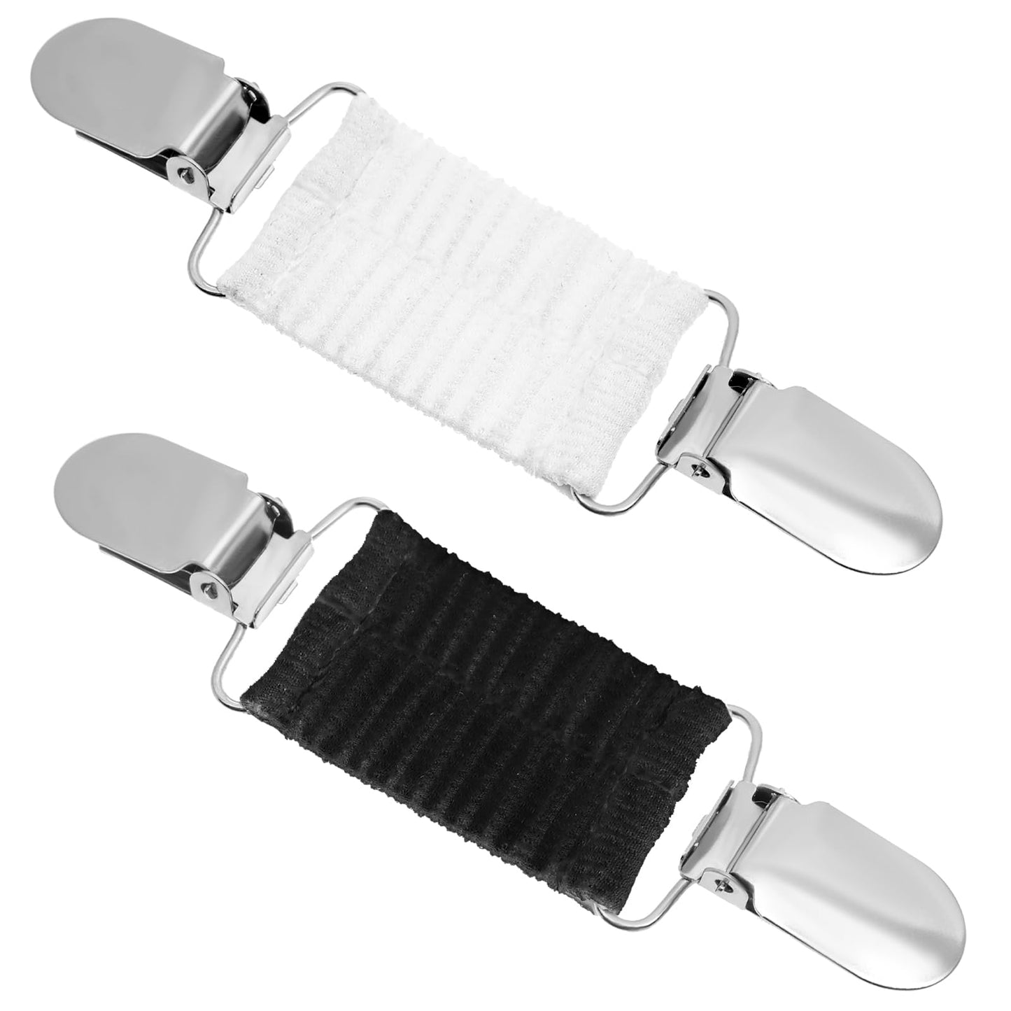 2Pcs Cinch Clips Elastic Dress Clips Back Cinch Shawl Shirt Sweater Clip