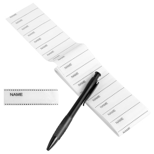 Lusofie 200 Pcs Iron On Name Labels for Clothes, Washable Name Labels for Clothes School Uniform Bags Towels Hats Gloves Scarves