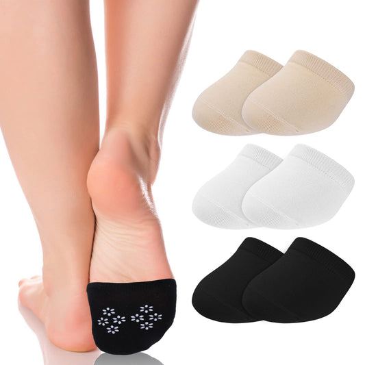 Yolev 9 Pairs Toe Topper Socks Toe Liner Half Seamless Socks for Women and Girls Lace Ankle Socks Invisible with Flats, Pumps, Boat Liner Socks Half Toe Liner Socks