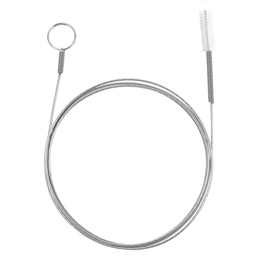 Flexible Feeding Tube Cleaning Brush Pipe Drain Cleaner Stainless Steel Nylon Tube Waterpipe Drain Dredge Tool for Home Kitchen(61inch)