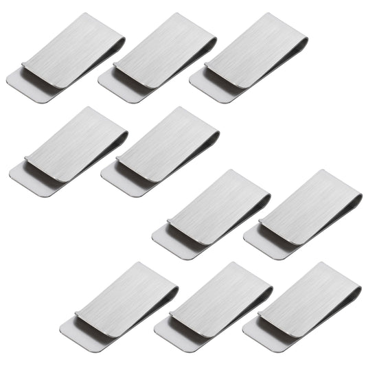 Lusofie 10 Pcs Money Clips for Cash Mens Money Clip Stainless Steel Cash Clip Credit Card Clip Money Clip for Men Women