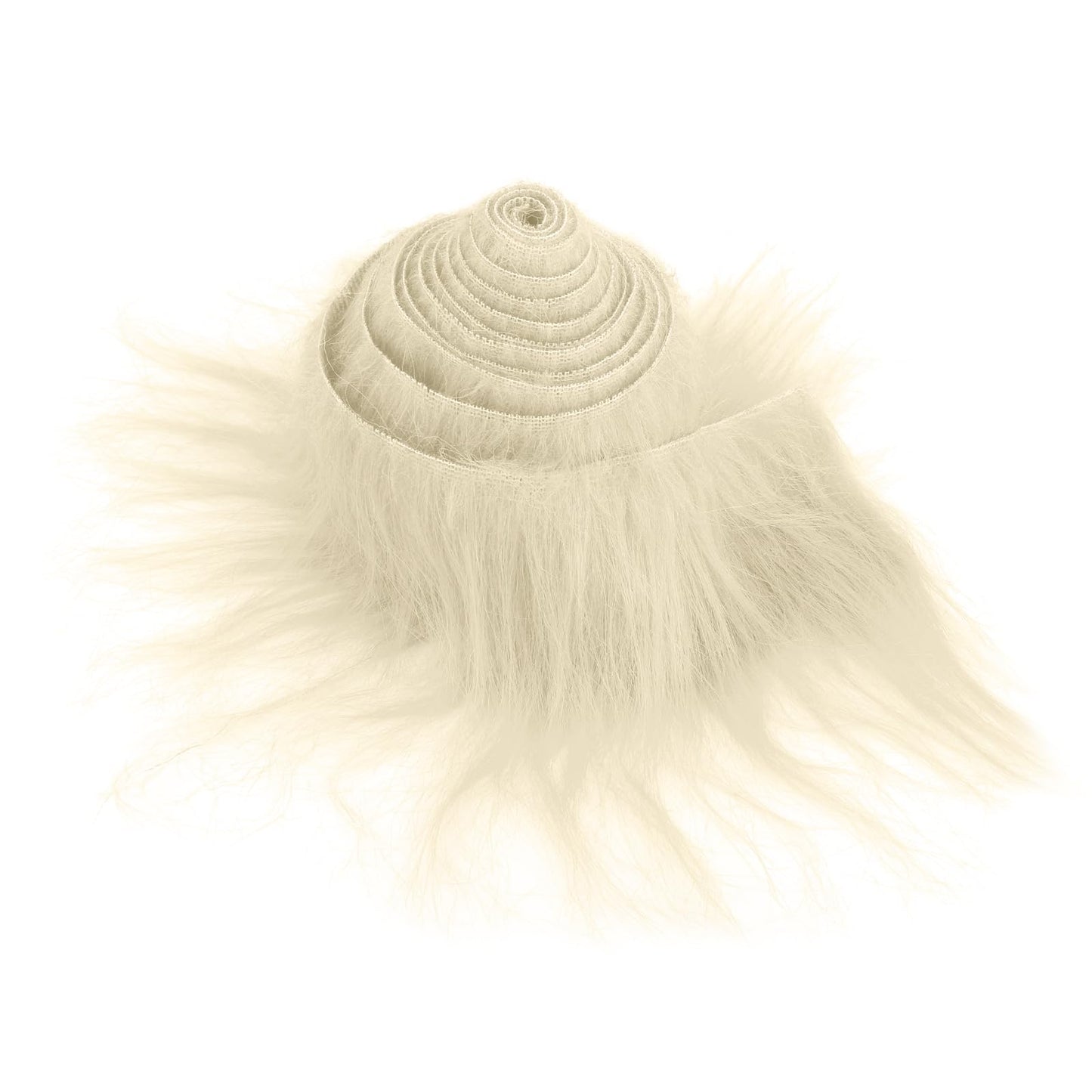 Faux Fur Precut Strips 2x60inch Beige Faux Fur Fabric Fluffy Fuzzy Craft Fur for Gnomes Beard Santa Claus Hair Dwarf Cosplay Costume DIY Craft Christmas Decoration Shaggy Plush