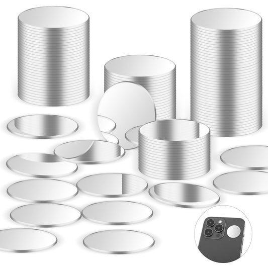 Lusofie Circle Small Mirror Acrylic Mini Mirrors Adhesive Craft Mirrors For Craft Making And DIY Daily Decoration (100 Pcs, 1 Inch)