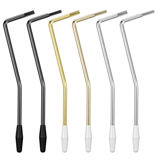 6pcs Thread Tremolo Arm 6mm & 5mm Electric Guitar Whammy Bar with Tip Metal Single Tremolo Arm for Electric Guitar Replacement 3 Colors