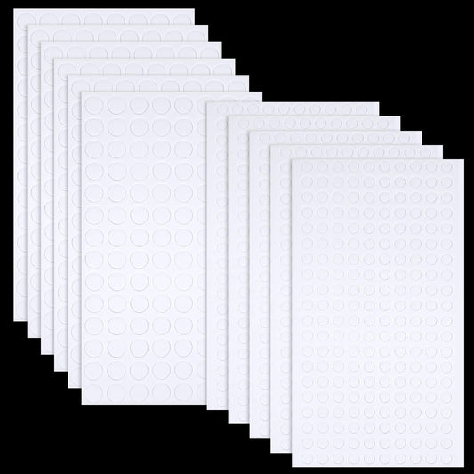 Tucnoeu 1560pcs Round Double Sided Adhesive,Round Clear Double Sided Tape,Glue Dots Double Sided Removable,No Wall Damage Double Sided Tape for Party Decorations,DIY Handmade Crafts.
