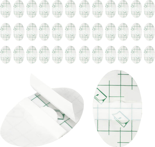 60Pcs Baby Waterproof Ear Stickers Clear Swimming Ear Covers for Kids Shower Disposable Baby Ear Protection for Bath with Cotton Ear Plugs Ear Shower Caps for Shower Surfing and Other Water Sports