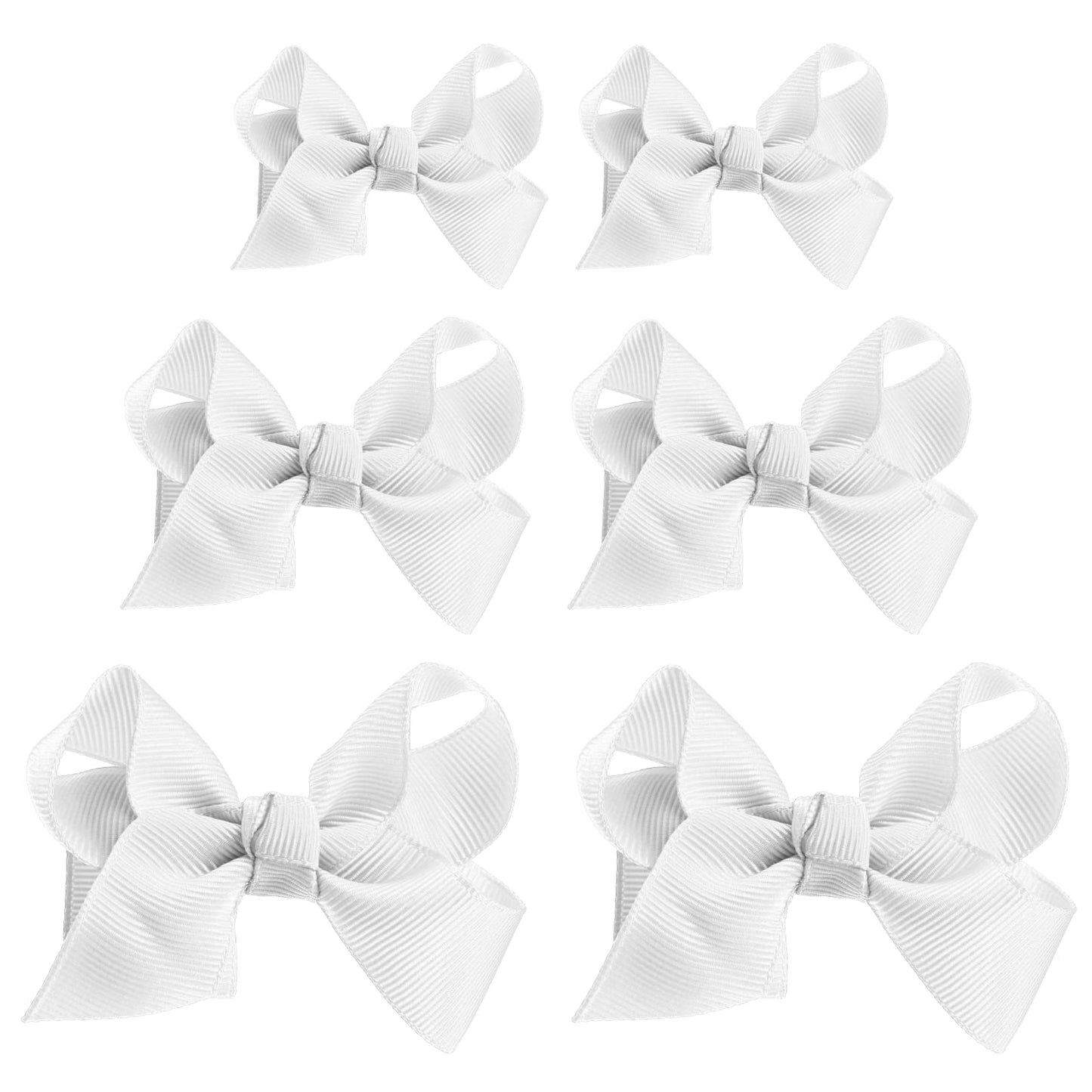 Yolev 6PCS Hair Bows for Girls, Hair Bows Clips Hair Accessories Hair Clip for Teen Toddler Girls Kids (6inch ×2, 4inch ×2, 3inch ×2)