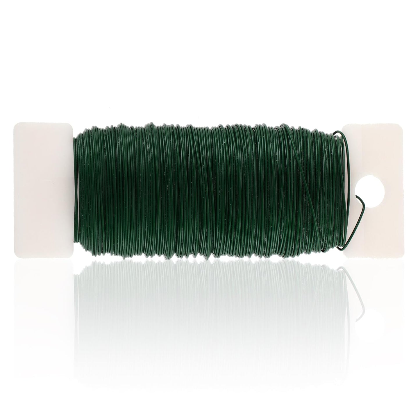 Telooco 22 Gauge Green Floral Wire, 38 Yards, Iron, for Wreath Making, Craft Decorating, Florist Wedding Bouquets Supplies