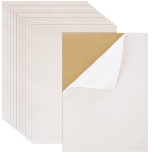 Lusofie 12 Sheets Self Adhesive Felt Sheets Stick Back Felt Fabric Durable and Water Resistant Felt for Jewelry Box and Drawer Liner, Art and Craft Making