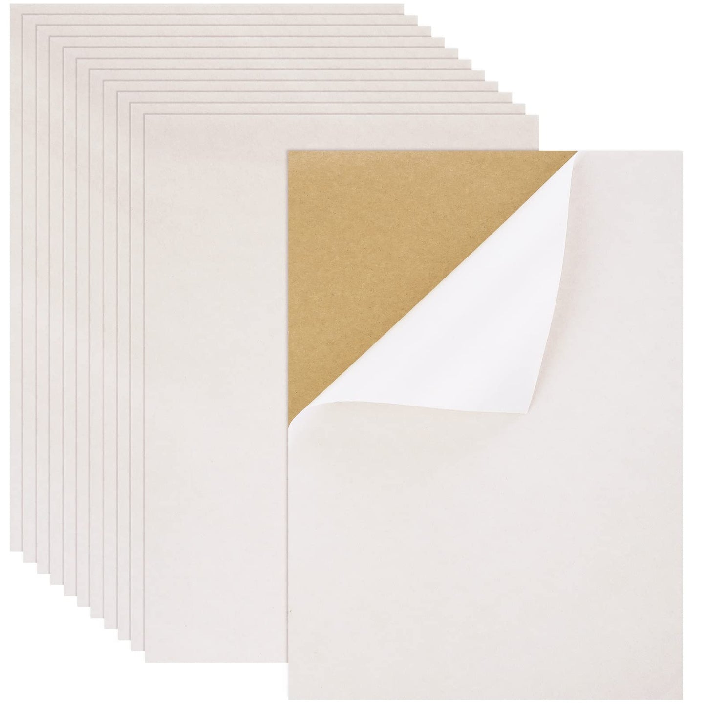 Lusofie 12 Sheets Self Adhesive Felt Sheets Stick Back Felt Fabric Durable and Water Resistant Felt for Jewelry Box and Drawer Liner, Art and Craft Making